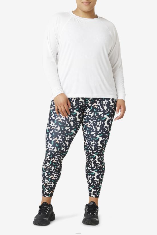 לבן FILA גב רשת fi-lux שרוול ארוך צוות fila לבן 68LF1898