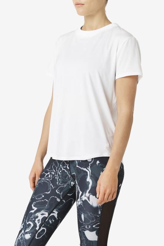 לבן FILA שרוול קצר fi-lux fila לבן 68LF1901