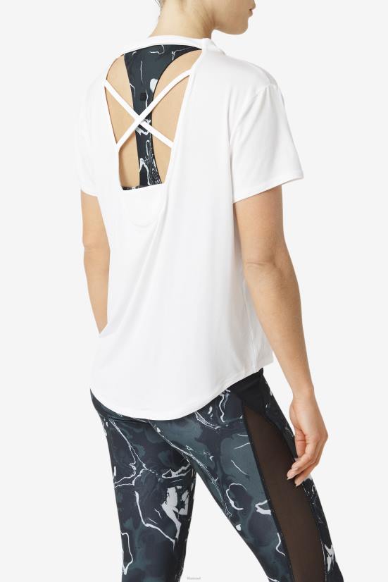 לבן FILA שרוול קצר fi-lux fila לבן 68LF1901