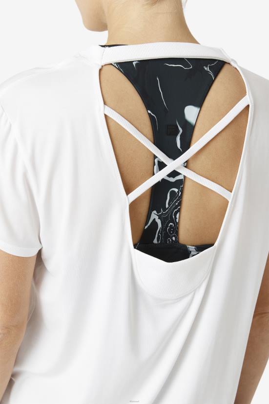 לבן FILA שרוול קצר fi-lux fila לבן 68LF1901