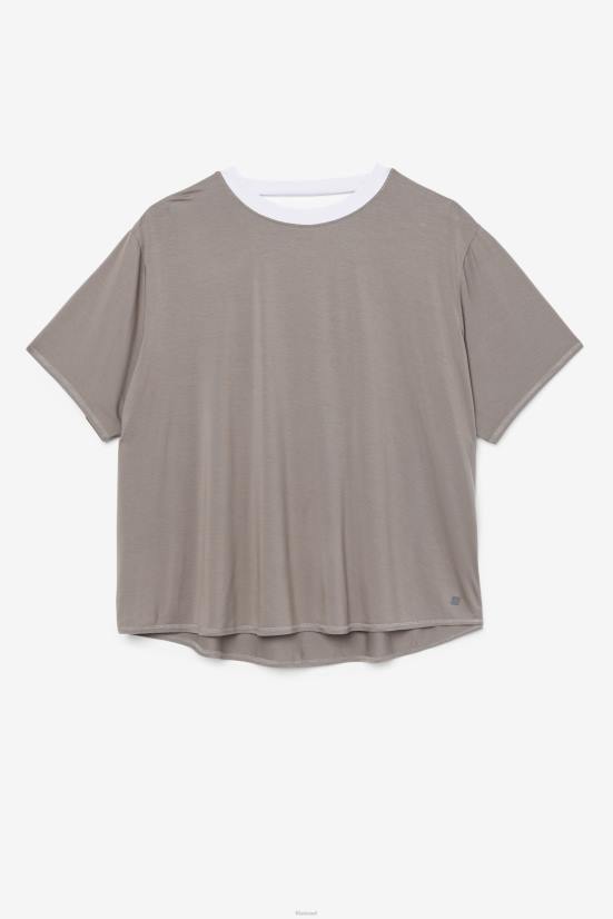 כחול גרגויל/לבנדר FILA שרוול קצר fi-lux top fila gargoyle/לבנדר כחול 68LF1922