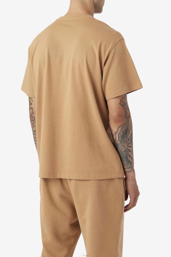 חום טבק FILA fila 2pac patch tee חום טבק 68LF217