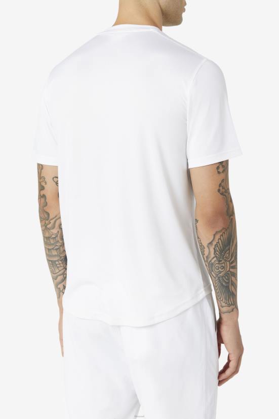 לבן FILA מכפלת סקאלופ לבן חמוץ צוות fila 68LF1104