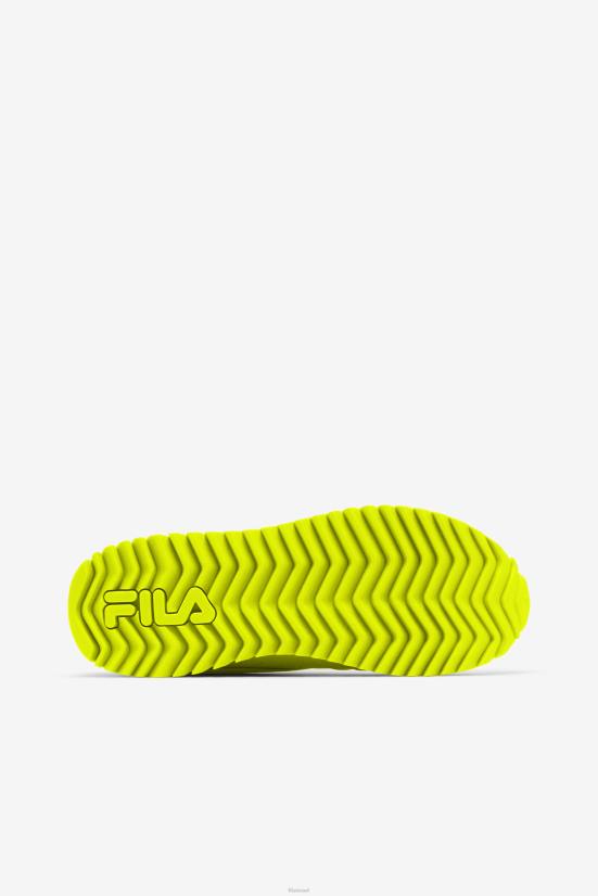 צהוב/שחור/לבן מבריק FILA פס מסלול נשים fila צהוב/שחור/לבן מבריק 68LF1298