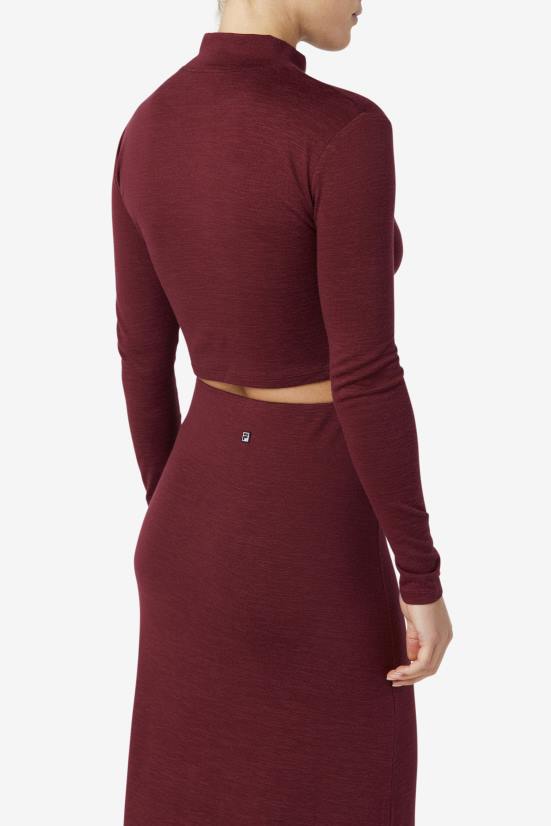 נמל חום FILA חולצת צווארון גולף של fila טווי פורט לואיז 68LF1414