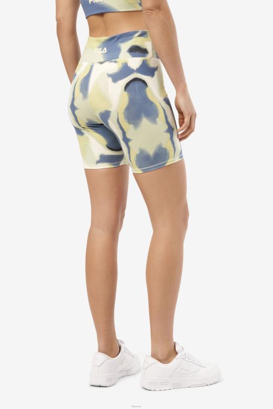 הדפס משיכות מכחול FILA אופני שחר בהדפס משיכות מכחול קצרות fila 68LF1565