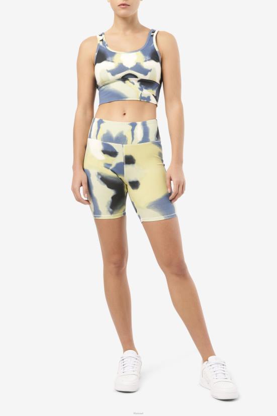 הדפס משיכות מכחול FILA אופני שחר בהדפס משיכות מכחול קצרות fila 68LF1565