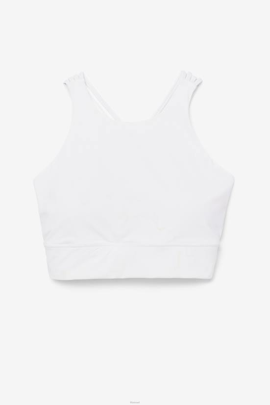 לבן FILA חזיית ספורט עם צווארון גבוה ל-fila לבן 68LF1840