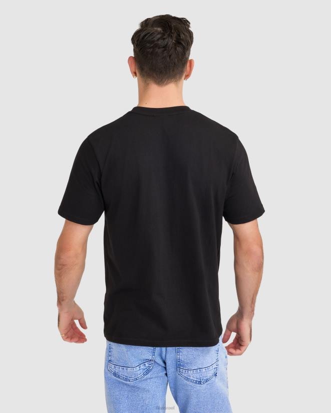 שָׁחוֹר FILA חולצה שחורה לגברים של fila 68LF2320