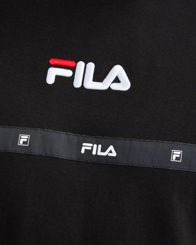 שָׁחוֹר FILA חולצה שחורה לגברים של fila 68LF2320