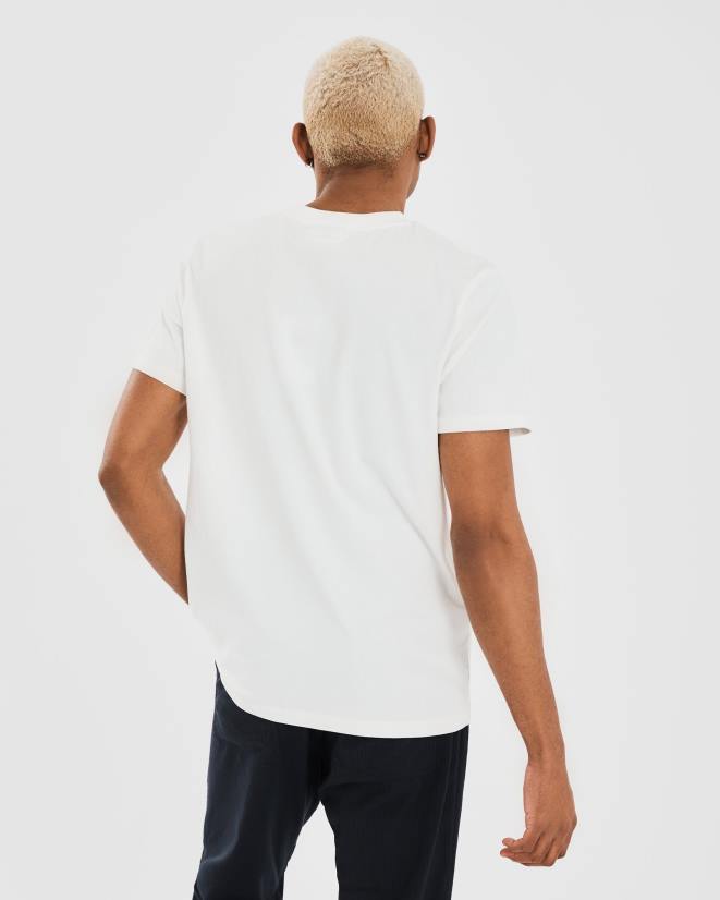 לבן FILA טי עורב לבן לגברים של fila 68LF2356