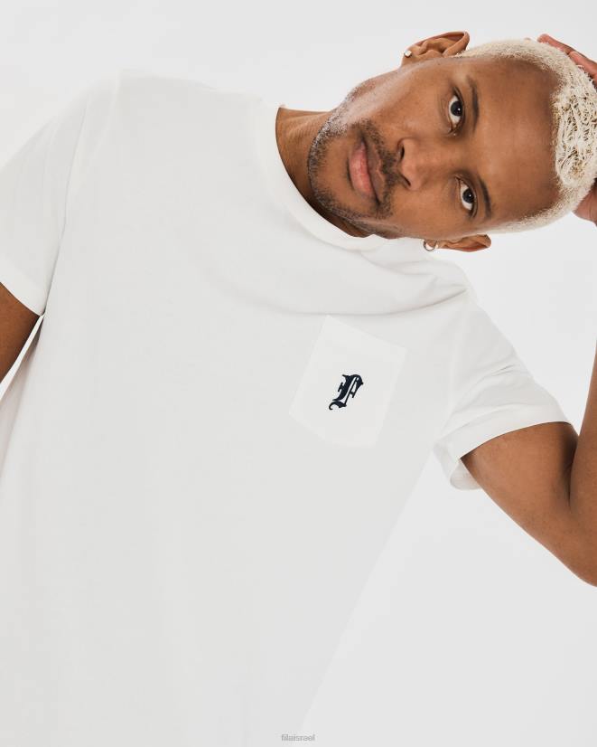 לבן FILA טי עורב לבן לגברים של fila 68LF2356