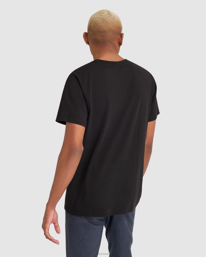 שָׁחוֹר FILA טי עורב לגברים fila שחור 68LF2359