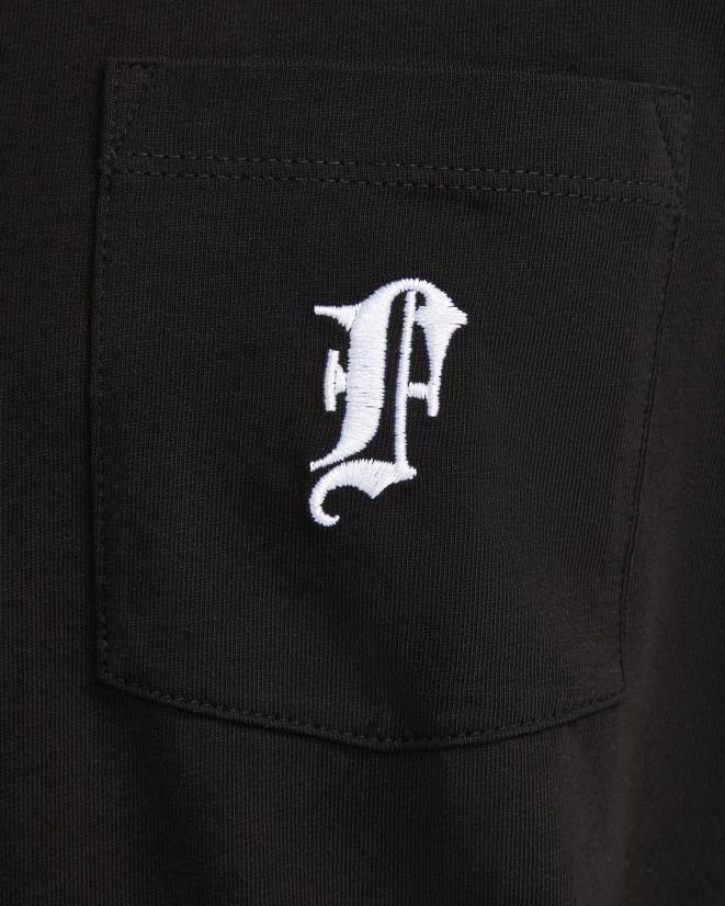 שָׁחוֹר FILA טי עורב לגברים fila שחור 68LF2359