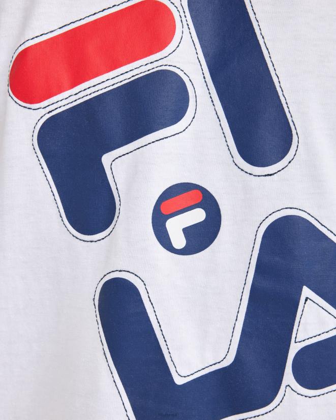 לבן FILA טי קיילי לגברים fila לבן 68LF2377