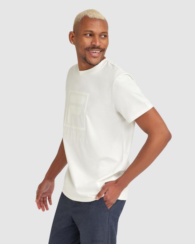 לבן FILA חולצת סאהנד לגברים מסוג fila לבן 68LF2403