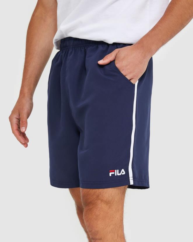 חיל הים החדש FILA מכנסי מיקרופייבר קצרים לגברים חדשים נייבי קלאסיים fila 68LF2460