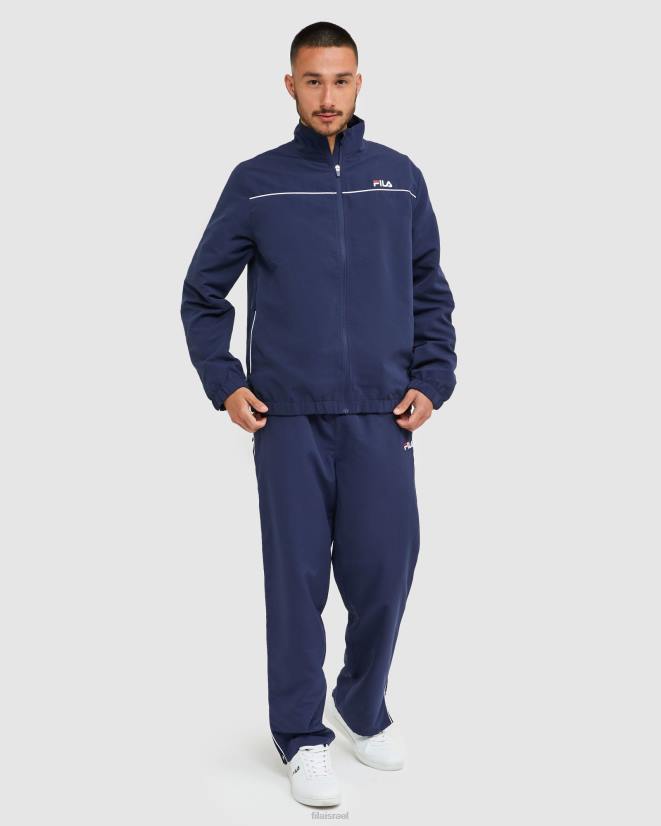 חיל הים החדש FILA ג'קט מיקרופייבר לגברים מסוג fila קלאסי חדש נייבי 68LF2479