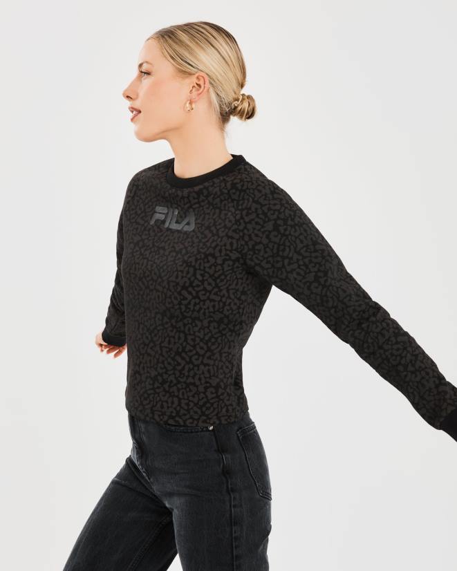 שָׁחוֹר FILA וולטה צוות נשים שחורות fila 68LF2808