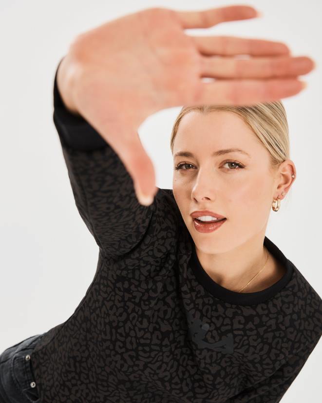 שָׁחוֹר FILA וולטה צוות נשים שחורות fila 68LF2808