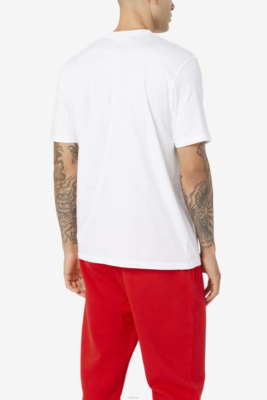 לבן FILA טי גברים של נשר לבן fila 68LF280