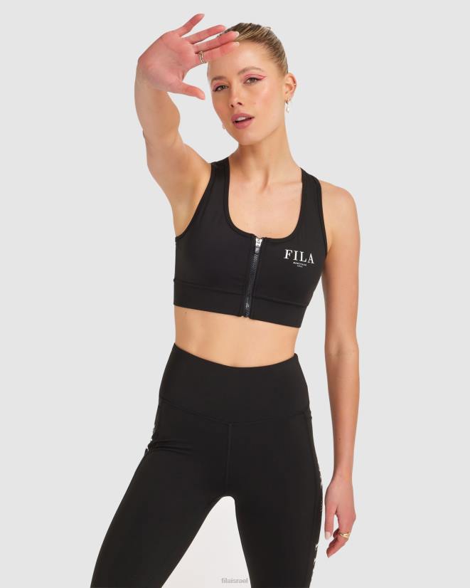 שָׁחוֹר FILA חזיית אלקטרה לנשים של fila שחורה 68LF2851