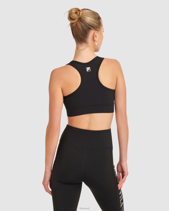 שָׁחוֹר FILA חזיית אלקטרה לנשים של fila שחורה 68LF2851