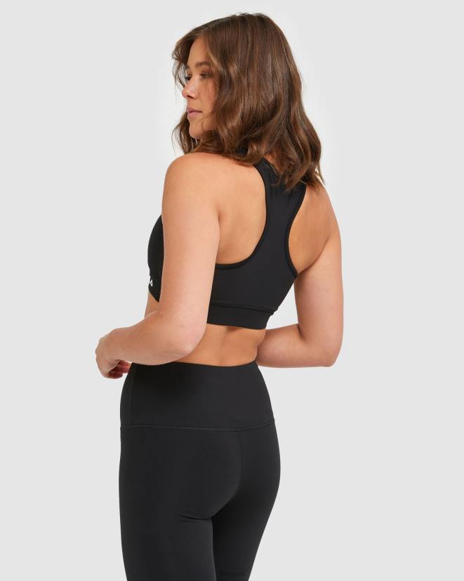 שָׁחוֹר FILA חזיית נשים קלאסית fila שחורה 68LF2893