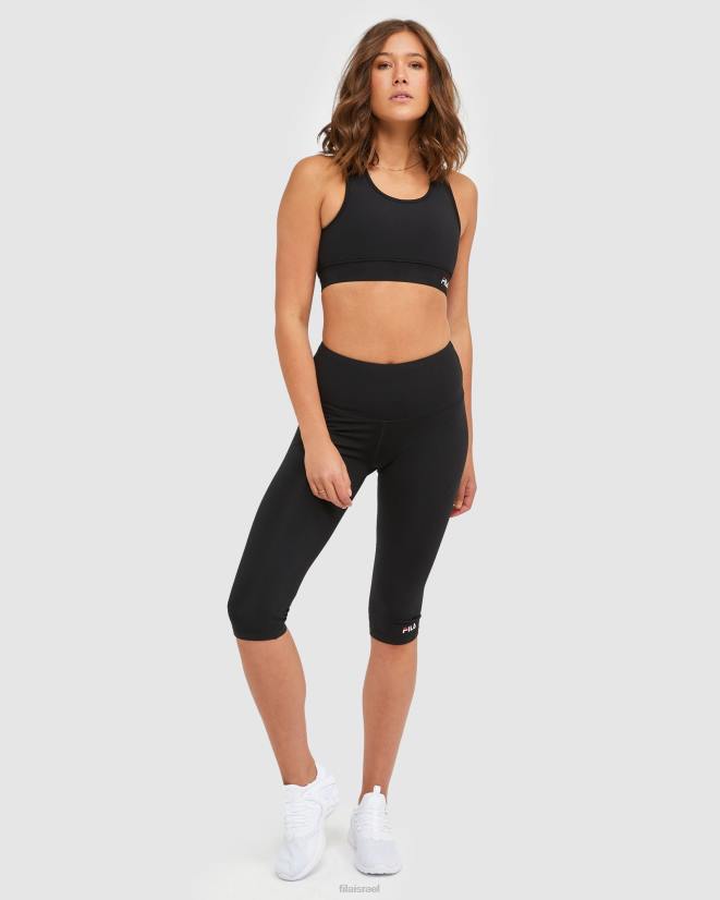 שָׁחוֹר FILA חזיית נשים קלאסית fila שחורה 68LF2893