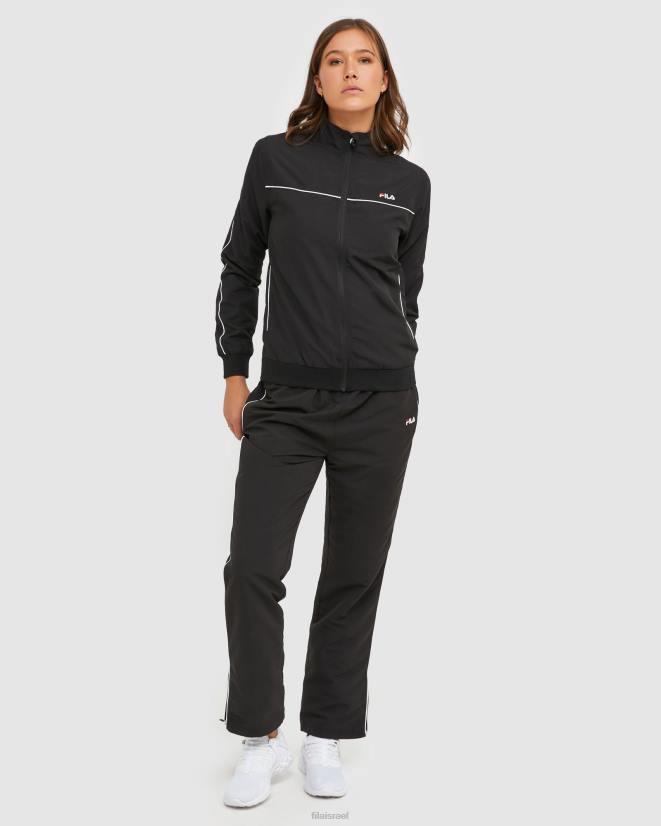 שָׁחוֹר FILA מכנסי מיקרופייבר לנשים מסוג fila קלאסי שחור 68LF2899