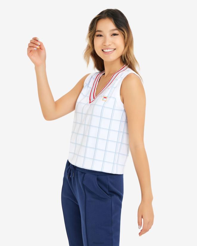 לבן FILA אפוד אוקלי לנשים fila לבן 68LF2929