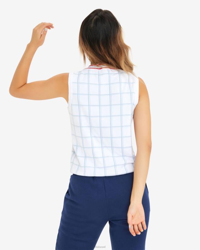 לבן FILA אפוד אוקלי לנשים fila לבן 68LF2929