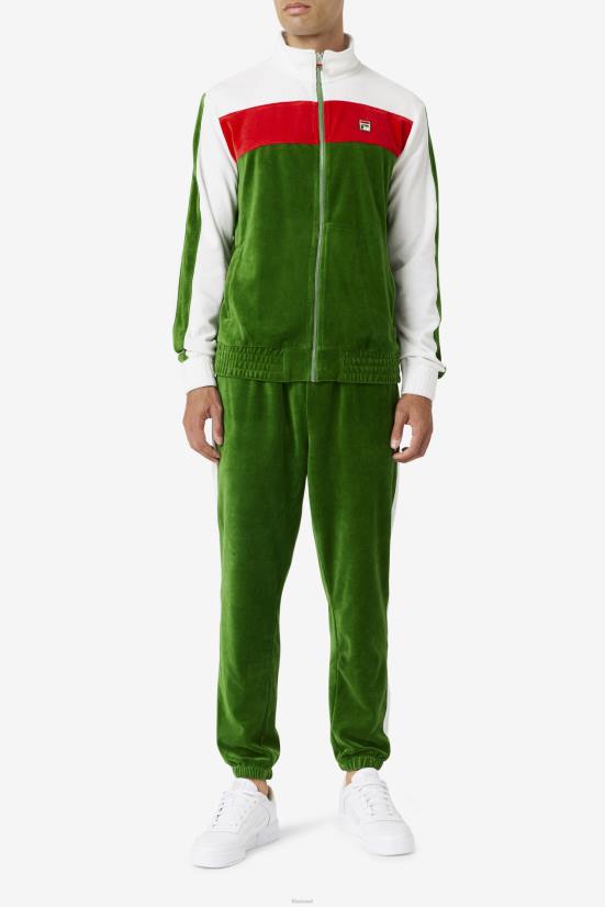 גן רשמי/לבן/אדום FILA מכנס קטיפה של fila גן/לבן/אדום ברייס 68LF568