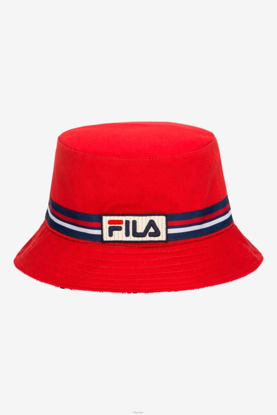 אָדוֹם FILA fila כובע דלי הפיך אדום 68LF991