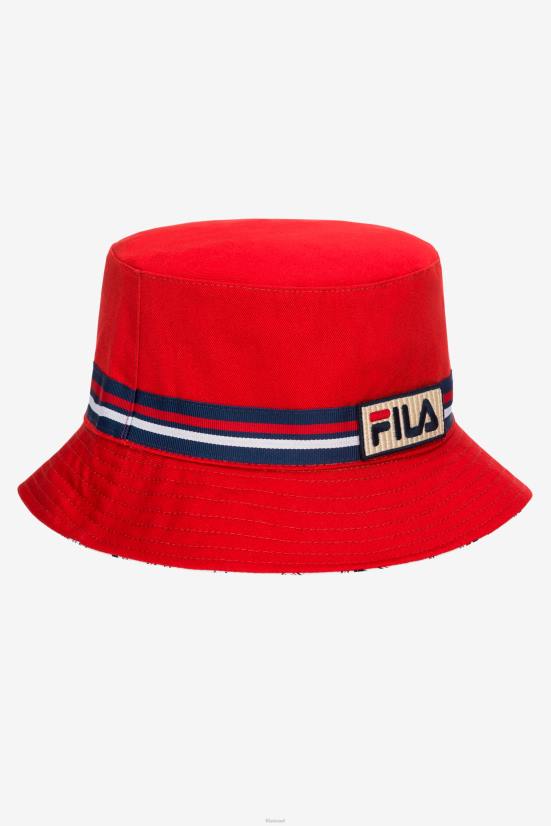 אָדוֹם FILA fila כובע דלי הפיך אדום 68LF991