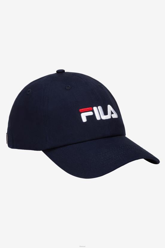 חיל הים FILA כובע בייסבול לוגו רקום fila נייבי 68LF997