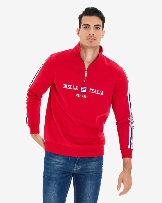אָדוֹם FILA fila גברים aemero qtr zip אדום 68LF2623