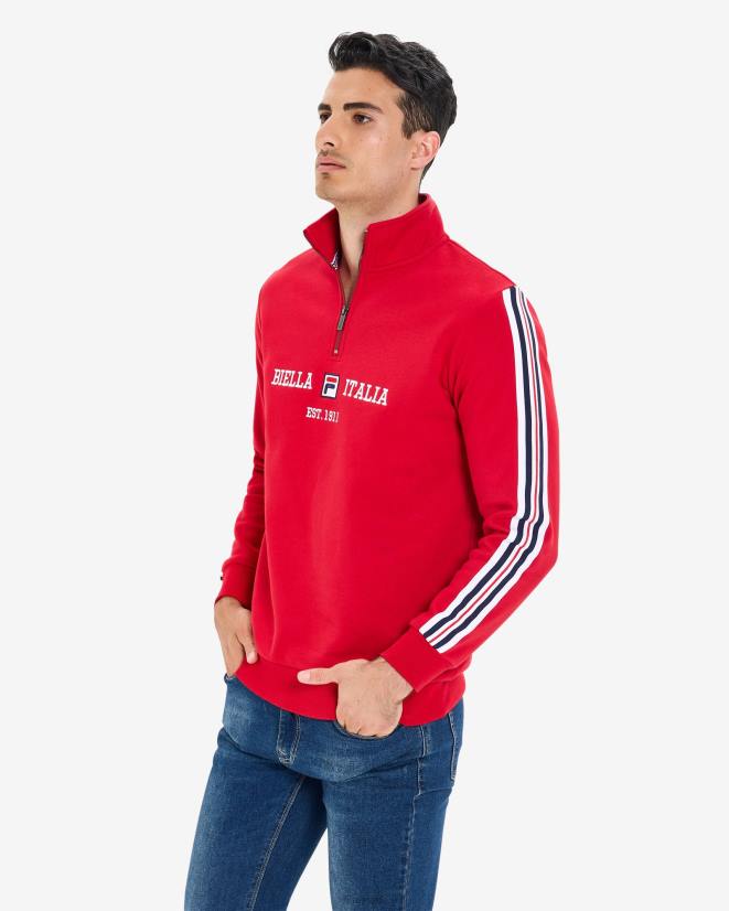אָדוֹם FILA fila גברים aemero qtr zip אדום 68LF2623