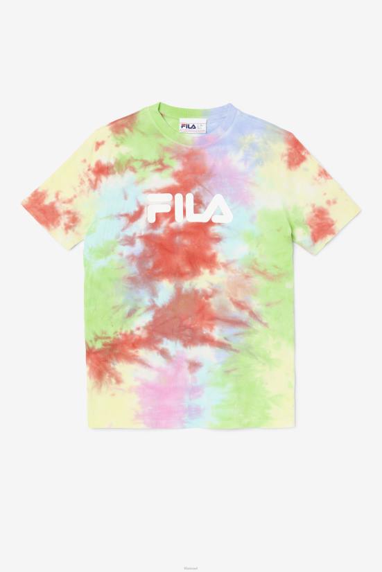ירוק/לבן/צפת/אדום FILA fila alivia tie dye tee בירוק/לבן/פרווינקל/אדום 68LF1405