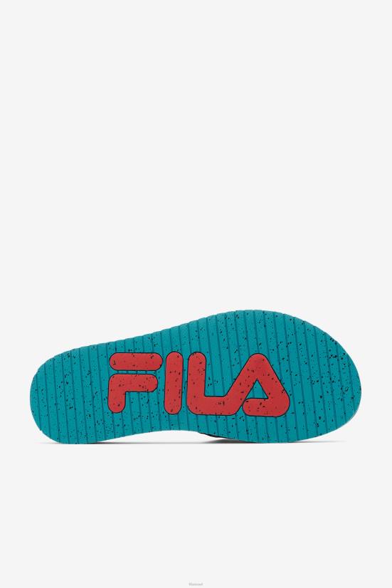 בריז שחור/קפרי/אדום FILA מגלשת ירחי fila black/capri breeze/אדום לגברים 68LF184