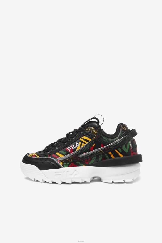 שעועית שחורה/ג'לי/לימון FILA fila black/jelly bean/לימון disruptor women's 2 exp 68LF1252