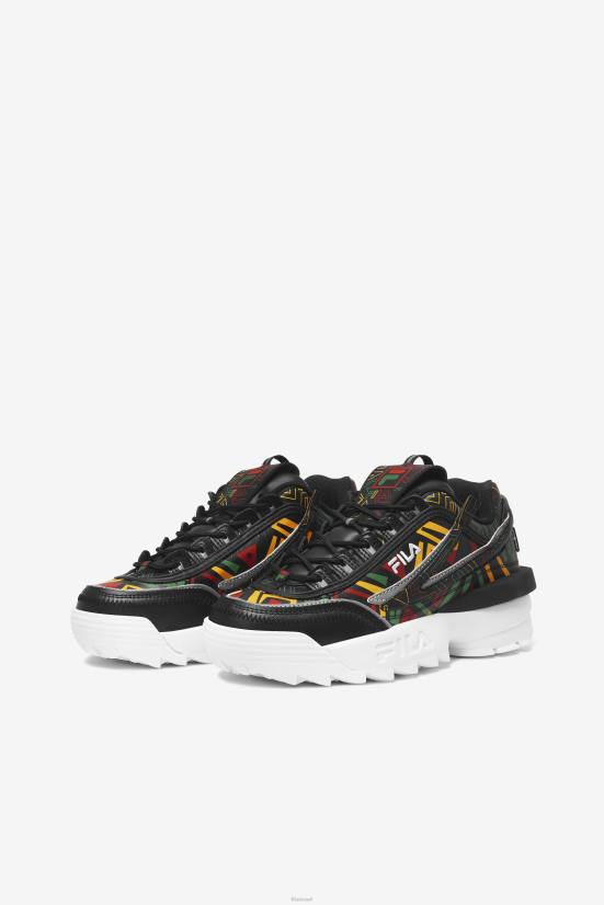 שעועית שחורה/ג'לי/לימון FILA fila black/jelly bean/לימון disruptor women's 2 exp 68LF1252