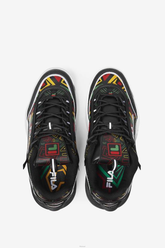 שעועית שחורה/ג'לי/לימון FILA fila black/jelly bean/לימון disruptor women's 2 exp 68LF1252