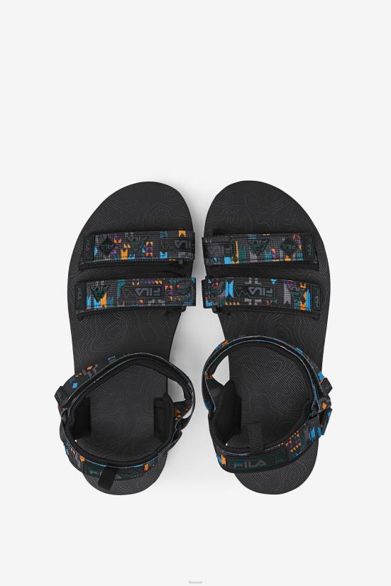 באג שחור/יוני/זעפרן FILA fila black/june bug/saffron drifter dns לגברים 68LF196