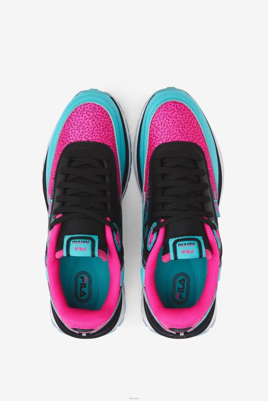 שחור/ורוד גלו/לבן FILA fila black/pink glo/white renno נשים 68LF1276