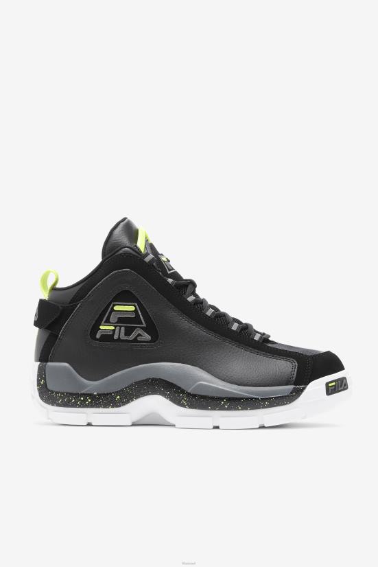 סיד שחור/שמשי/קסטלרוק FILA fila black/sunny lime/castlerock men's grant hill 2 68LF58
