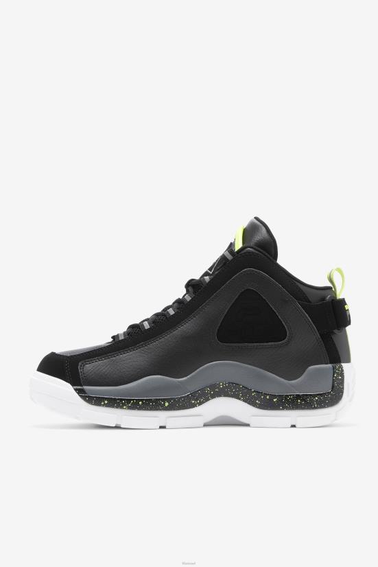 סיד שחור/שמשי/קסטלרוק FILA fila black/sunny lime/castlerock men's grant hill 2 68LF58