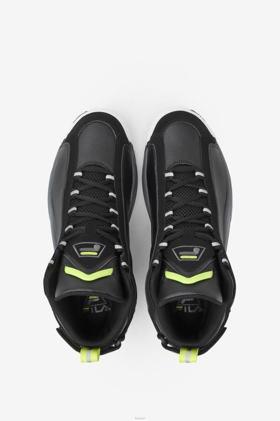 סיד שחור/שמשי/קסטלרוק FILA fila black/sunny lime/castlerock men's grant hill 2 68LF58