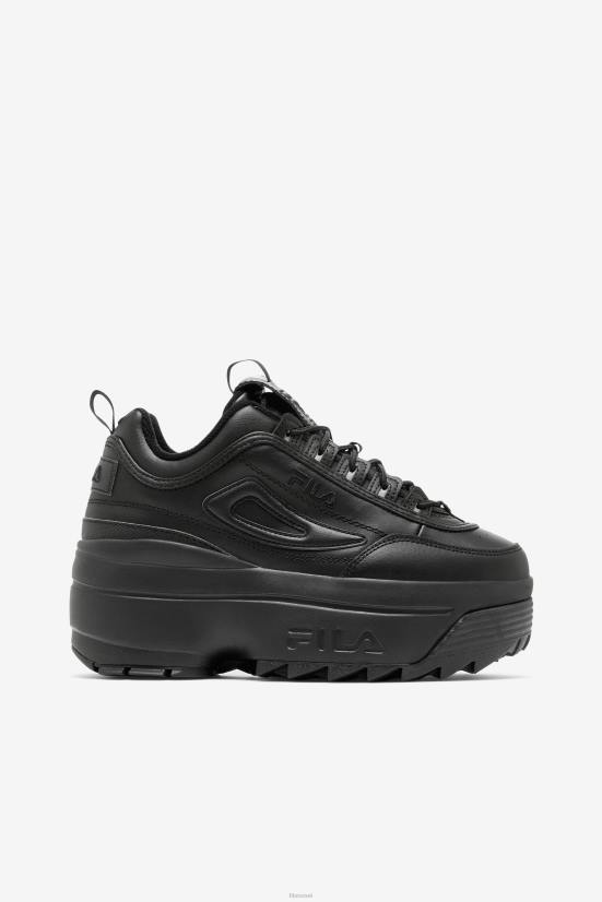 שָׁחוֹר FILA fila black women's disruptor 2 wedge 68LF1138