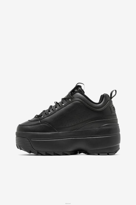 שָׁחוֹר FILA fila black women's disruptor 2 wedge 68LF1138